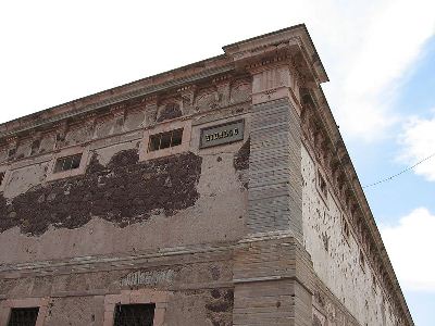 The corner of the Alhóndiga where Hidalgo's head used to hang.
